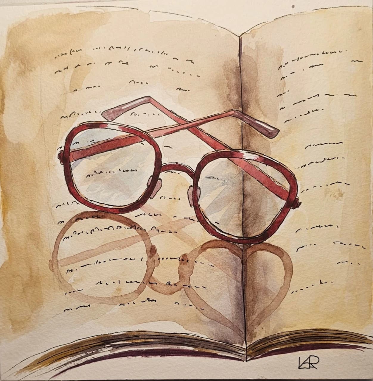 Книга и очки